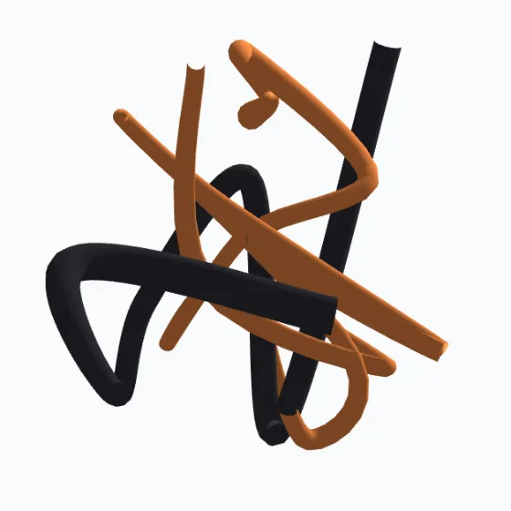 Schlauchfigur zu Aufgabe 3, Vorderansicht