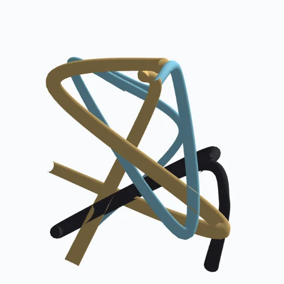 Schlauchfigur zu Aufgabe 4, Vorderansicht